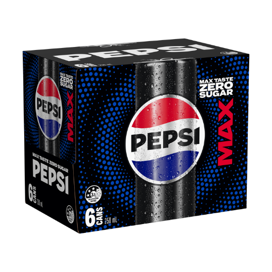 Picture of Pepsi Max Cans 6x250ml