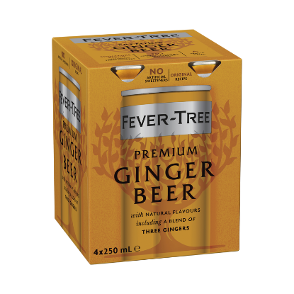 Picture of Fever-Tree Premium Ginger Beer Cans 4x250ml