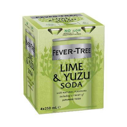 Picture of Fever-Tree Lime & Yuzu Soda Cans 4x250ml