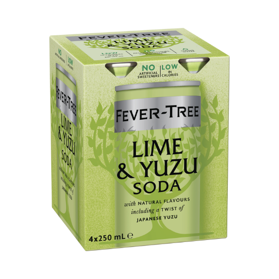 Picture of Fever-Tree Lime & Yuzu Soda Cans 4x250ml
