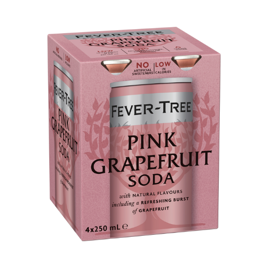 Picture of Fever-Tree Pink Grapefruit Soda Cans 4x250ml
