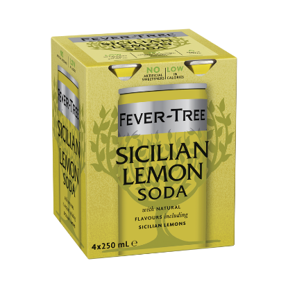Picture of Fever-Tree Sicilian Lemon Soda Cans 4x250ml