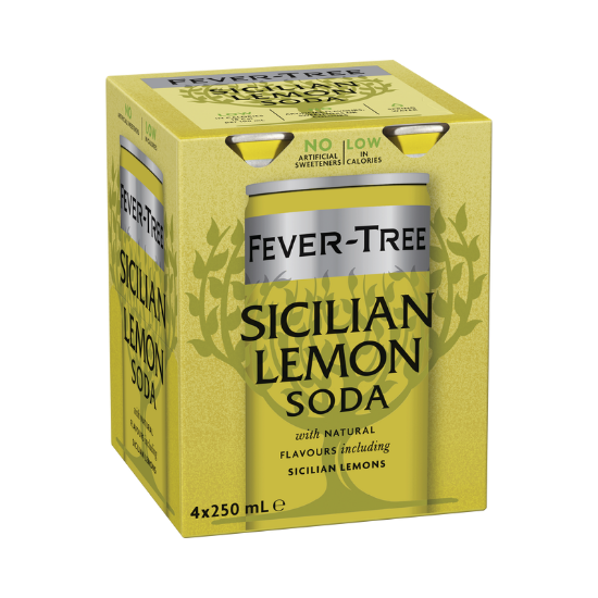 Picture of Fever-Tree Sicilian Lemon Soda Cans 4x250ml