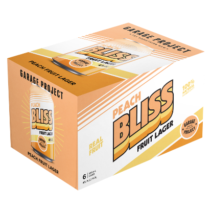 Picture of Garage Project Peach Bliss Fruit Lager Cans 6x330ml
