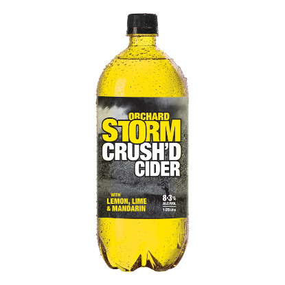 Picture of Orchard Storm Crush'd Cider Lemon Lime & Mandarin PET Bottle 1.25 Litre