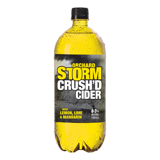 Picture of Orchard Storm Crush'd Cider Lemon Lime & Mandarin PET Bottle 1.25 Litre