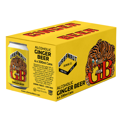Picture of Urbanaut Alcoholic Ginger Beer Cans 6x330ml