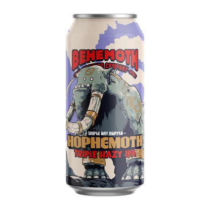 Picture of Behemoth Hophemoth Triple Hazy IPA Can 440ml