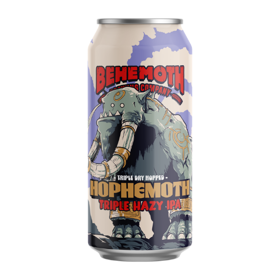 Picture of Behemoth Hophemoth Triple Hazy IPA Can 440ml