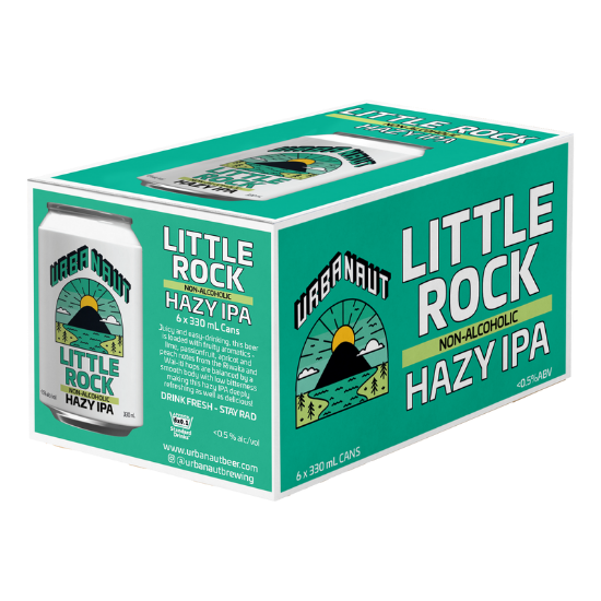 Picture of Urbanaut Little Rock Non-Alcoholic Hazy IPA Cans 6x330ml