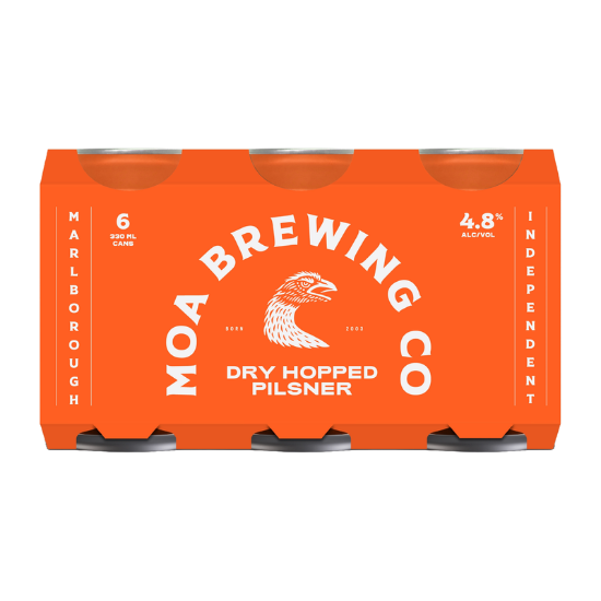 Picture of Moa Brewing Co Dry Hopped Pilsner Cans 6x330ml