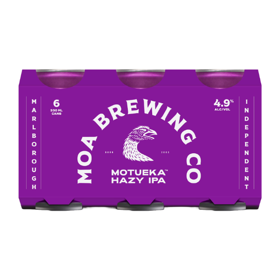 Picture of Moa Brewing Co Motueka Hazy IPA Cans 6x330ml