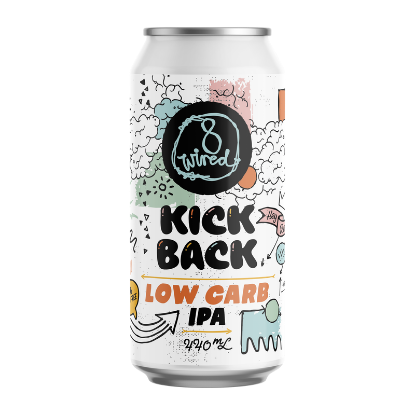 Picture of 8 Wired Kick Back Low Carb IPA Can 440ml