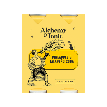 Picture of Alchemy & Tonic Pineapple & Jalapeño Soda Cans 4x250ml