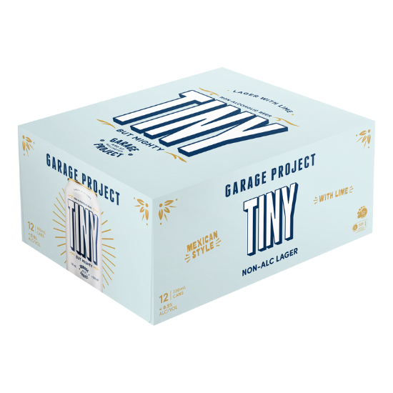 Picture of Garage Project Tiny Non-Alc Mexican Style Lager Cans 12x330ml