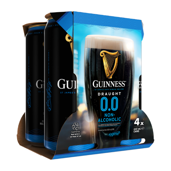 Picture of Guinness Draught 0.0 Non-Alcoholic Cans 4x440ml