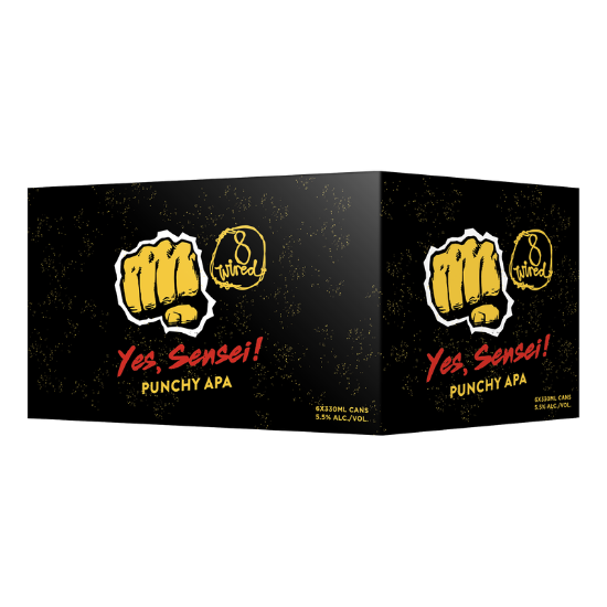 Picture of 8 Wired Yes Sensei! Punchy APA Cans 6x330ml