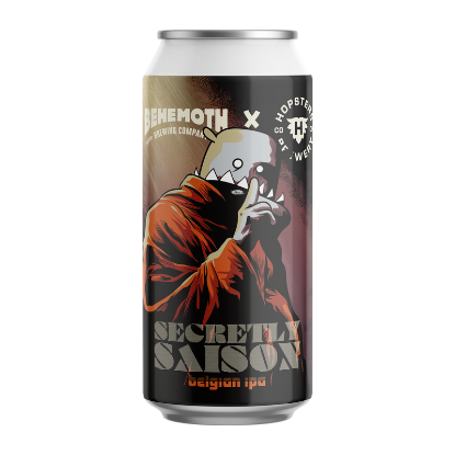 Picture of Behemoth x Hopsters Co-Op Secretly Saison Belgian IPA Can 440ml