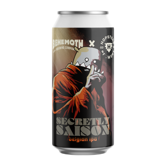 Picture of Behemoth x Hopsters Co-Op Secretly Saison Belgian IPA Can 440ml
