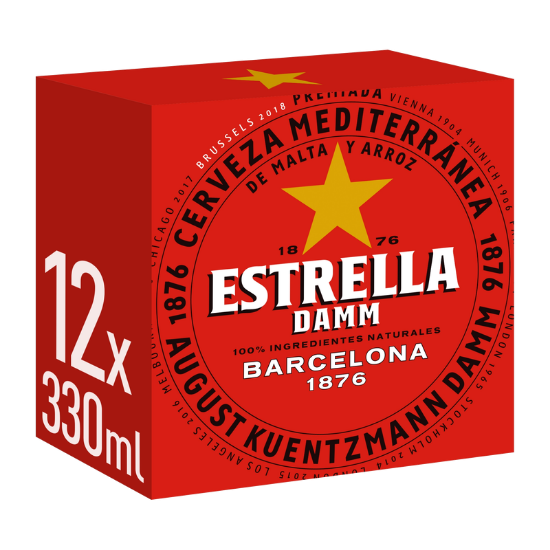 Picture of Estrella Damm Bottles 12x330ml