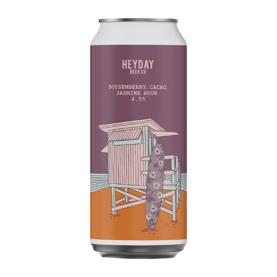 Picture of Heyday Beer Co. Boysenberry Cacao Jasmine Sour Can 440ml