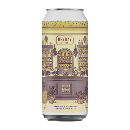 Picture of Heyday Beer Co. Lavender & Blueberry Lemonade Sour Can 440ml