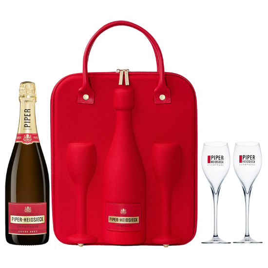 Picture of Piper-Heidsieck Cuvée Brut & 2 Flutes Travel Gift Pack 750ml