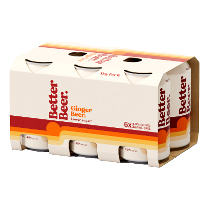 Picture of Better Beer Ginger Beer Lower Sugar Cans 6x355ml