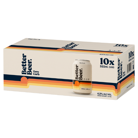 Picture of Better Beer Day For It Zero Carb Zero Sugar Cans 10x355ml