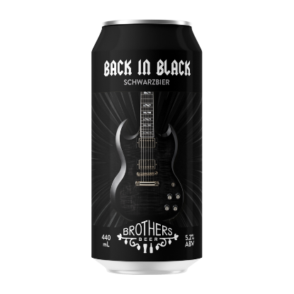 Picture of Brothers Beer Back In Black Schwarzbier Can 440ml