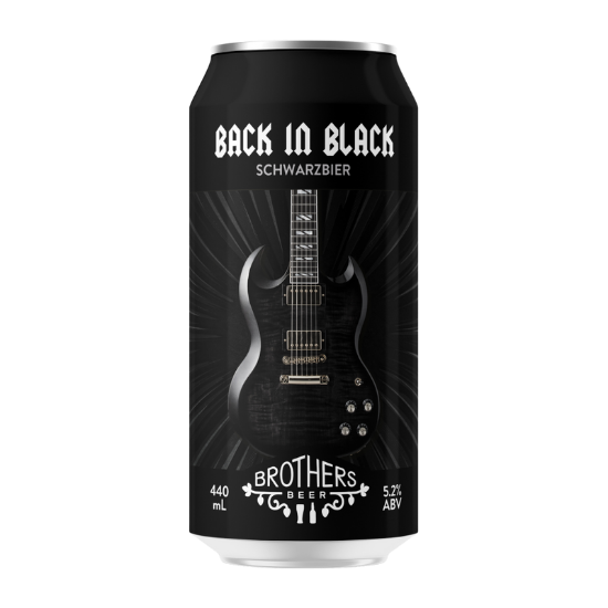 Picture of Brothers Beer Back In Black Schwarzbier Can 440ml