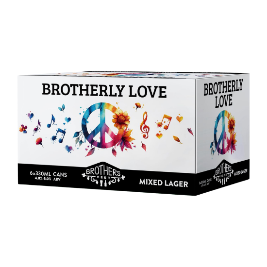 Picture of Brothers Beer Brotherly Love Mixed Lager Cans 6x330ml