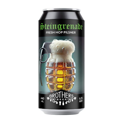 Picture of Brothers Beer Steingrenade Fresh Hop Pilsner Can 440ml
