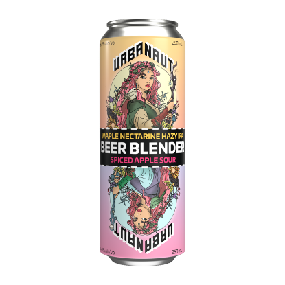 Picture of Urbanaut Beer Blender Maple Nectarine IPA x Spiced Apple Sour Cans 2x250ml