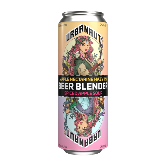 Picture of Urbanaut Beer Blender Maple Nectarine IPA x Spiced Apple Sour Cans 2x250ml