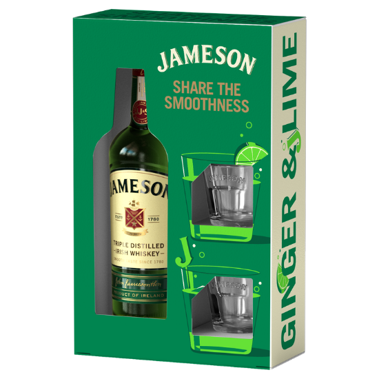 Picture of Jameson Irish Whiskey & Two Glass Gift Pack 700ml