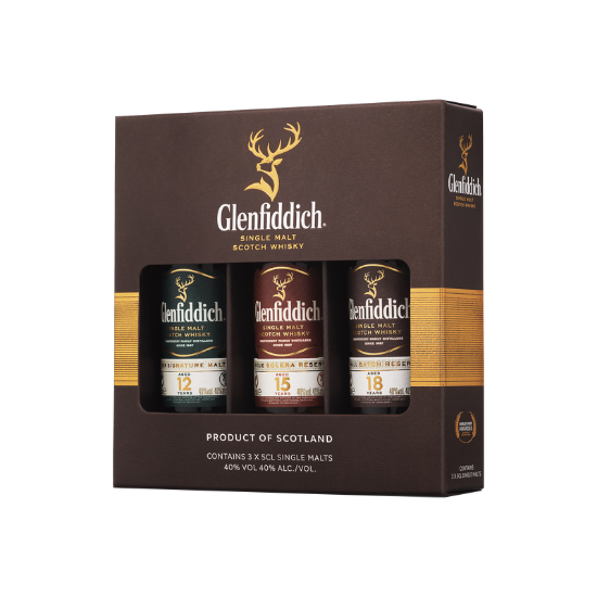 Picture of Glenfiddich Single Malt Collection 3x50ml