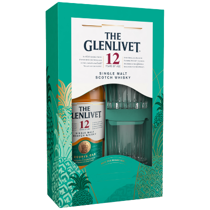 Picture of The Glenlivet 12YO Single Malt & 2 Glass Gift Pack 700ml
