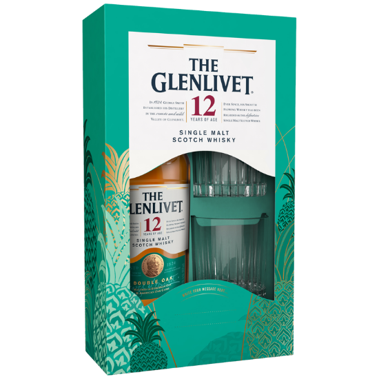Picture of The Glenlivet 12YO Single Malt & 2 Glass Gift Pack 700ml