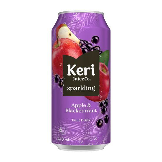 Picture of Keri Sparkling Apple & Blackcurrant Can 440ml