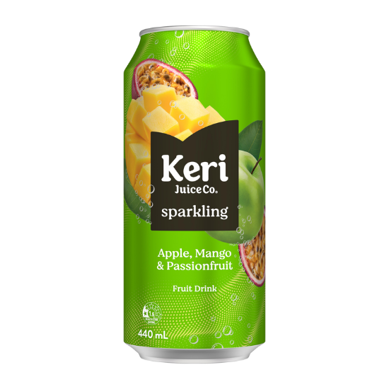 Picture of Keri Sparkling Apple Mango & Passionfruit Can 440ml