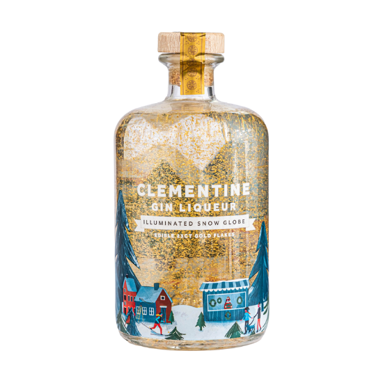 Picture of Clementine Gin Liqueur Illuminated Snow Globe 700ml