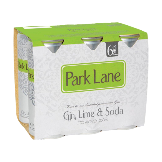 Picture of Park Lane Gin Lime & Soda 7% Cans 6x250ml