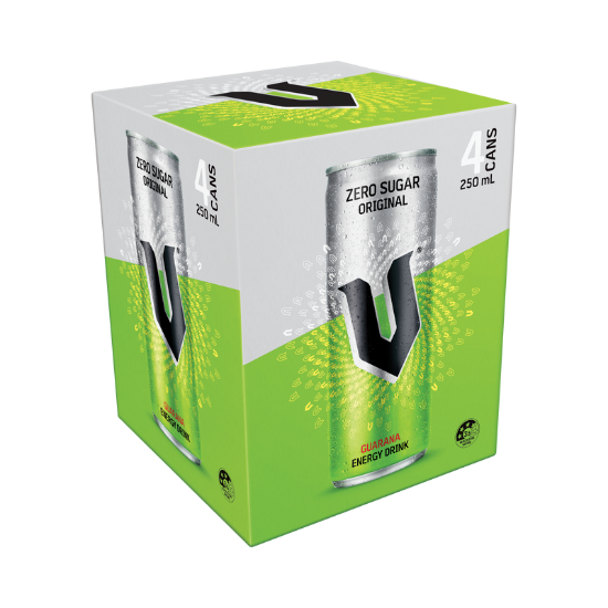 Picture of V Zero Sugar Original Cans 4x250ml