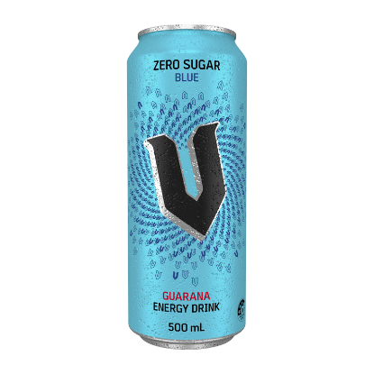 Picture of V Zero Sugar Blue Can 500ml