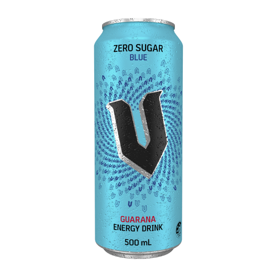 Picture of V Zero Sugar Blue Can 500ml