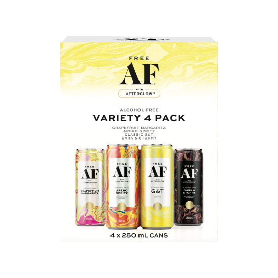 Picture of Free AF Alcohol Free Variety Pack Cans 4x250ml