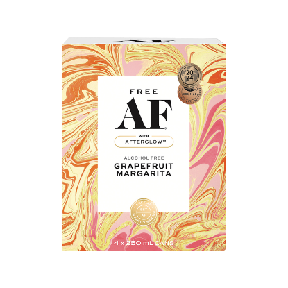 Picture of Free AF Alcohol Free Grapefruit Margarita Cans 4x250ml