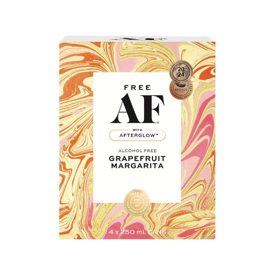 Picture of Free AF Alcohol Free Grapefruit Margarita Cans 4x250ml