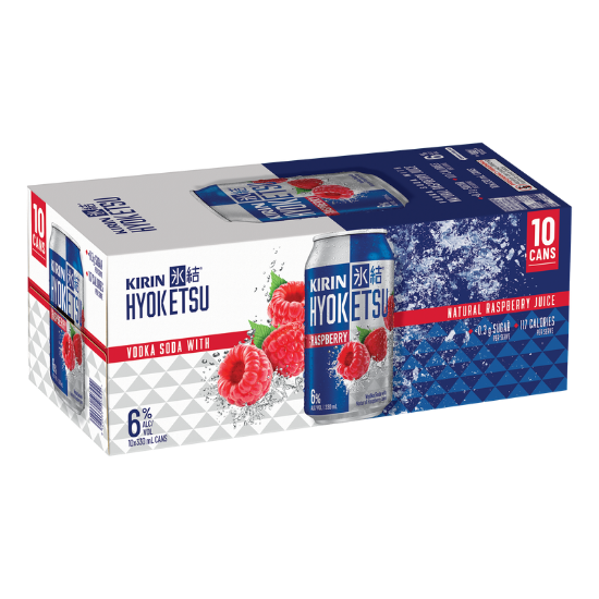 Picture of Kirin Hyoketsu Raspberry Vodka Soda 6% Cans 10x330ml